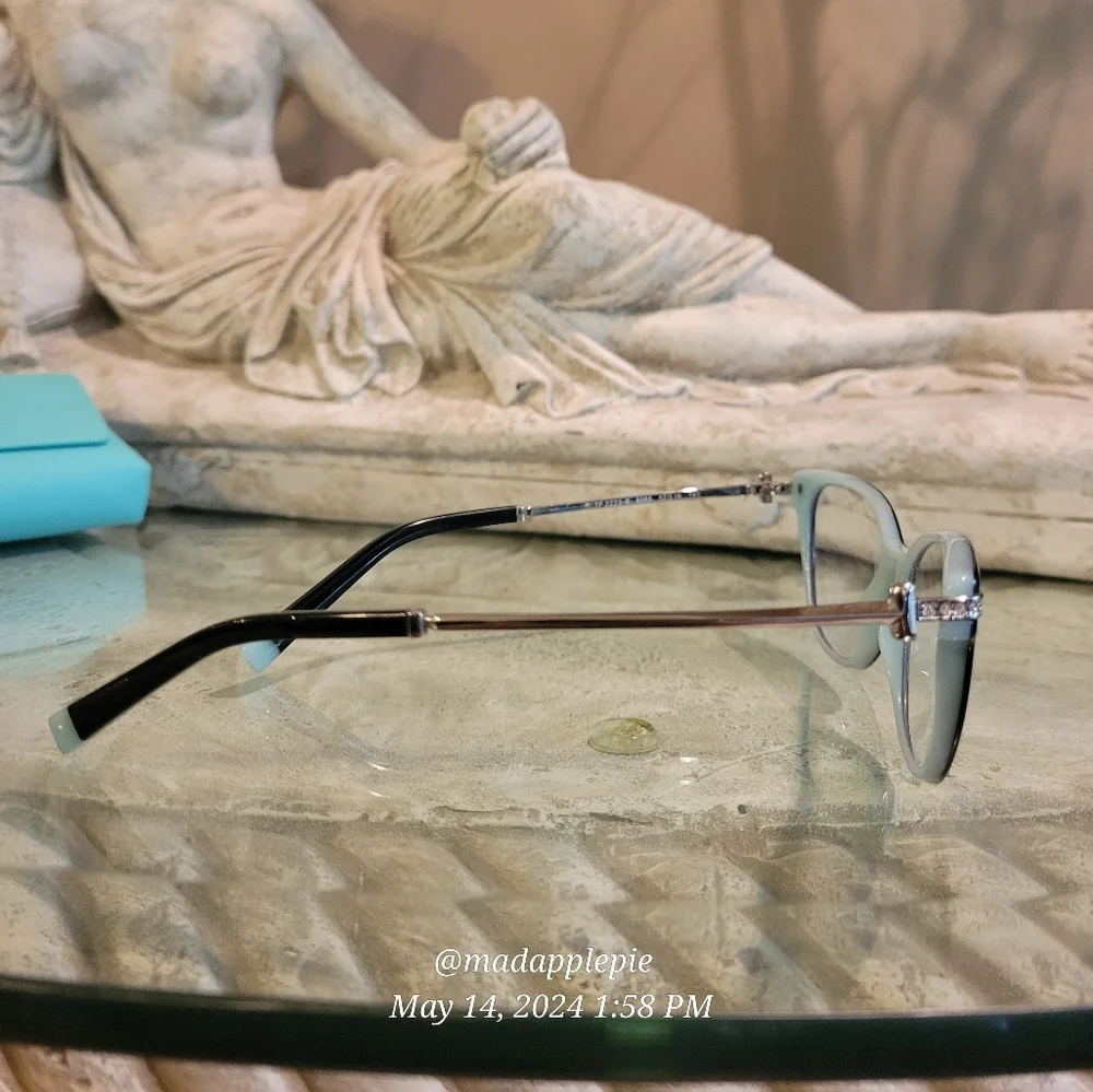 Tiffany & Company Eyeglass Frames Only TF2223 Luxury Logo Crystal Designer #89